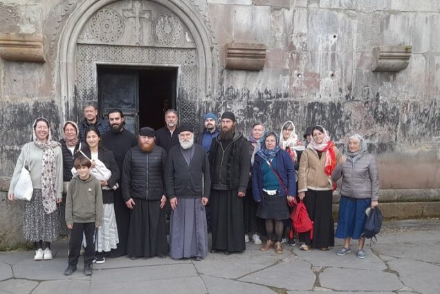 Orthodox pilgrims from France in Sapara monastery
